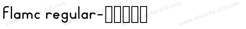 Flamc regular字体转换